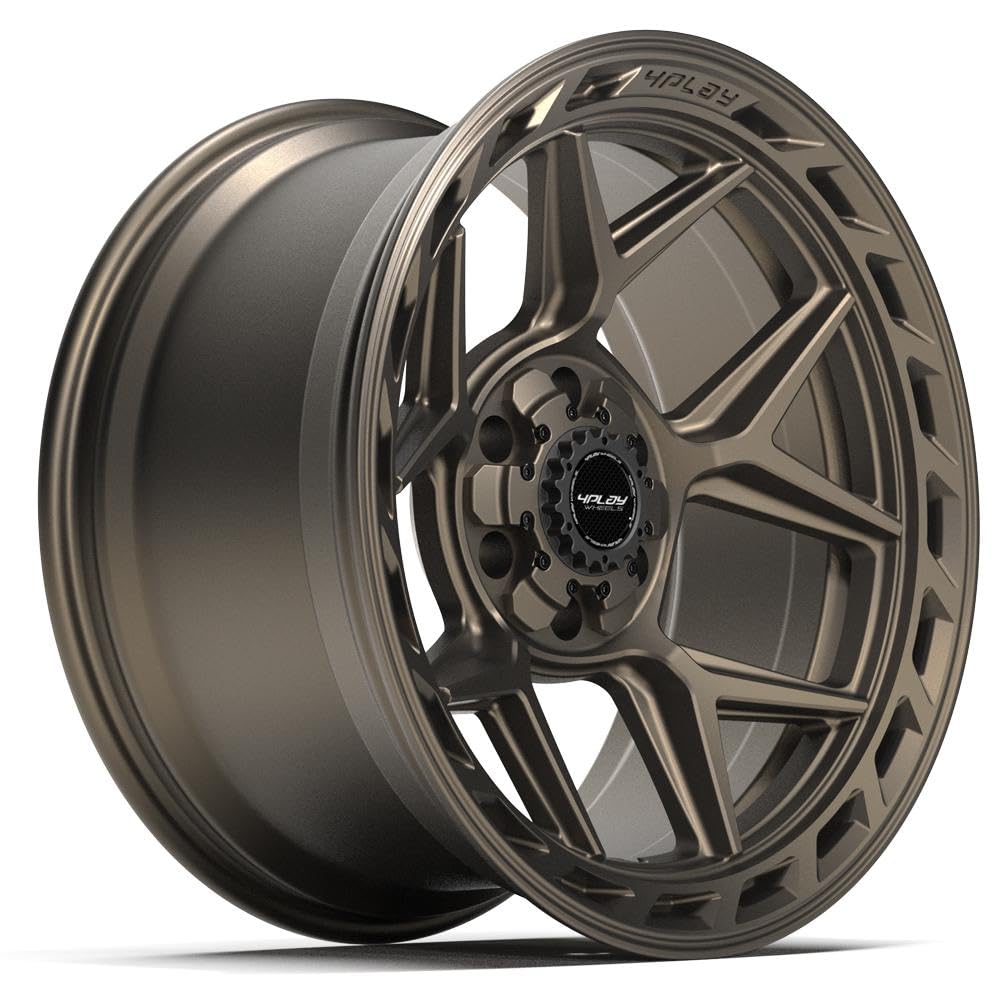 20 Inch 4PLAY Wheels Rim 4P55 Fits 6x135 & 6x139.7 20x10 Satin Bronze (1)