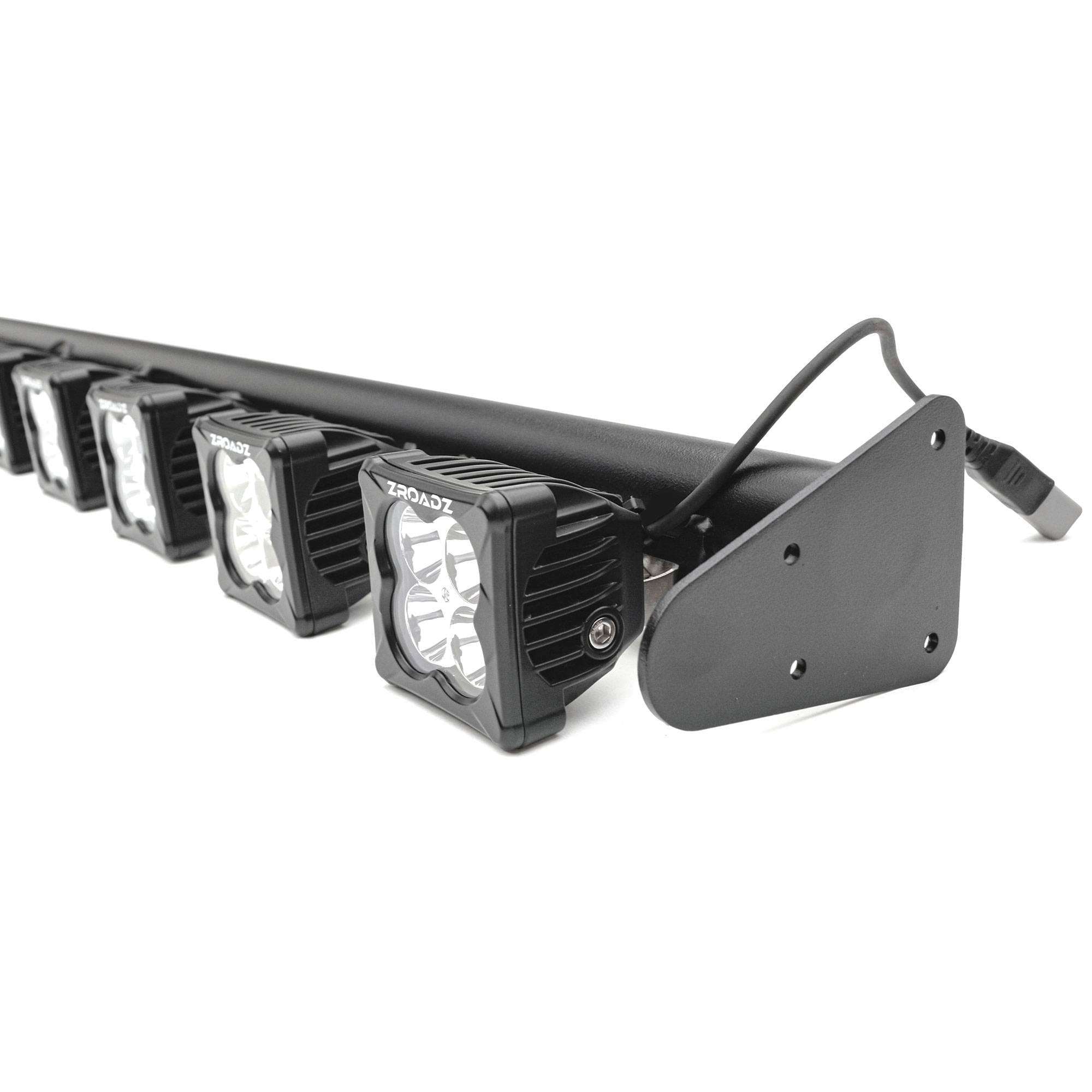 ZROADZ Front Roof LED Kit Z934931-KITAW 2019-2022 Jeep Gladiator Black
