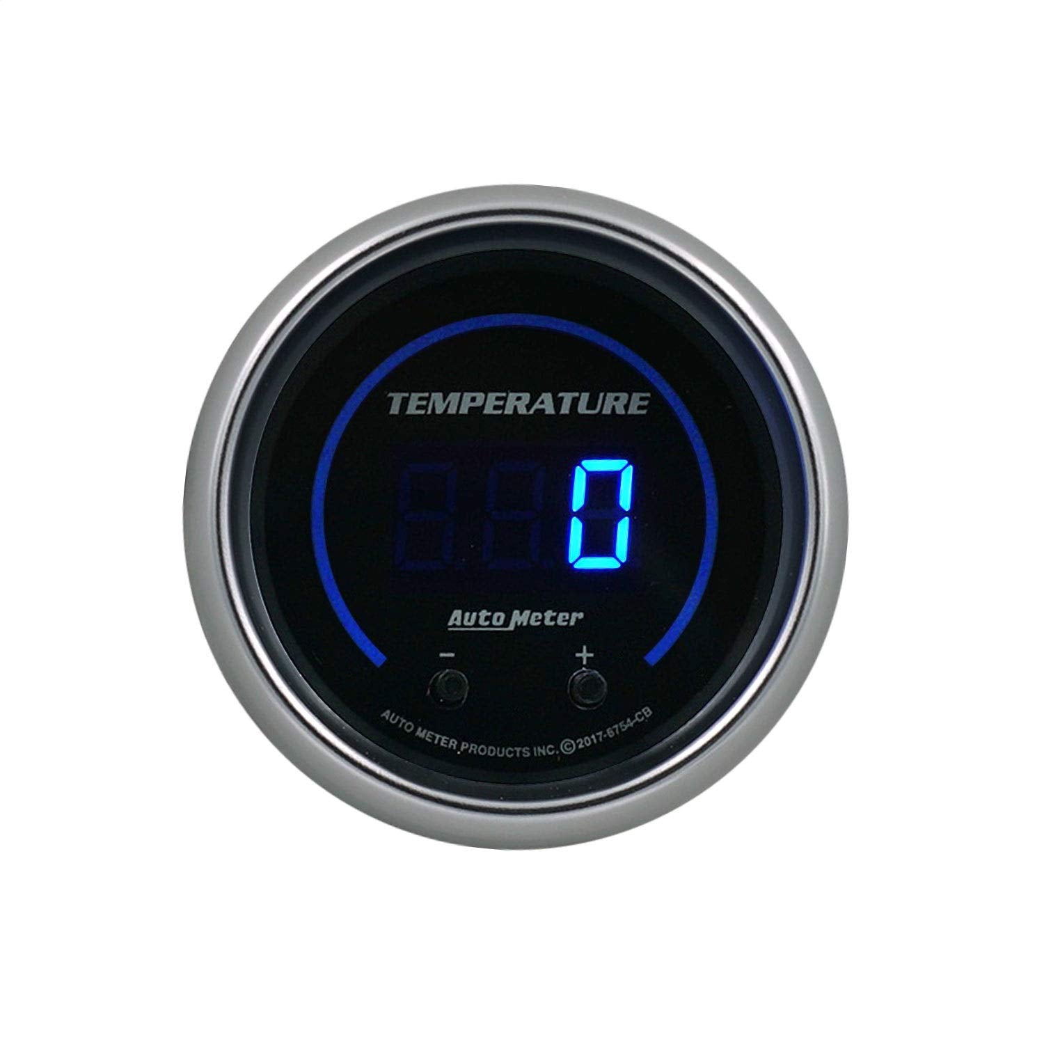 Fluid Temperature AutoMeter 6754-CB Gauge, 2 1/16", Two Channel, Selectable, Cobalt Elite Digital