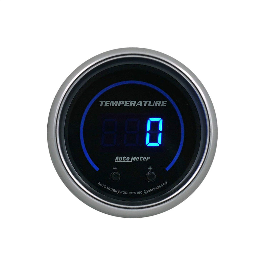 Fluid Temperature AutoMeter 6754-CB Gauge, 2 1/16", Two Channel, Selectable, Cobalt Elite Digital