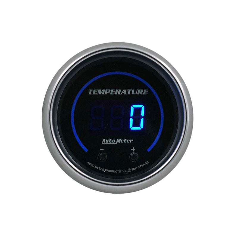 Fluid Temperature AutoMeter 6754-CB Gauge, 2 1/16", Two Channel, Selectable, Cobalt Elite Digital