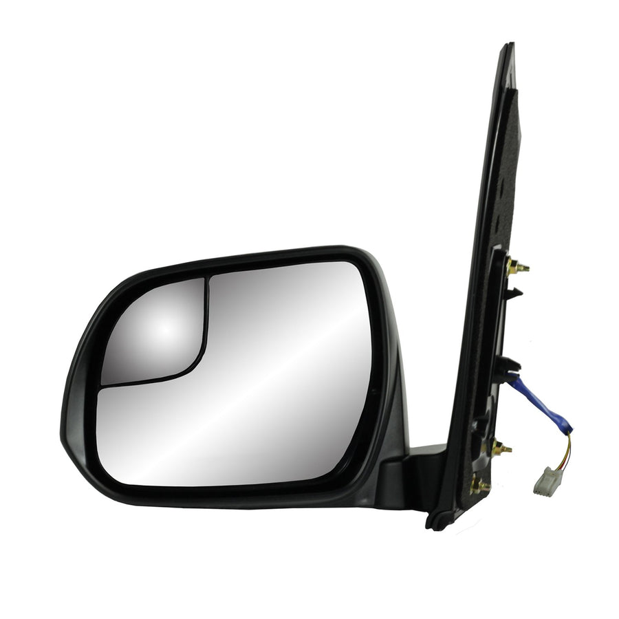Driver Side Fit Mirror for Toyota Sienna, Textured Black, w/spot Mirror, Foldaway, w/o Blind spot Detection System, Power (70208T)