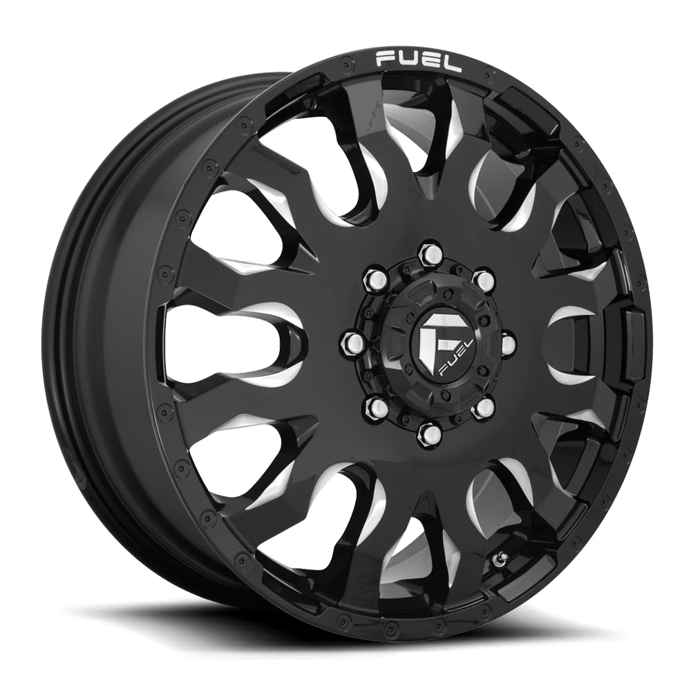 1PC Fuel D673 20X8.25 GL-BLK-MIL 105MM - D673208272 8X6.5
