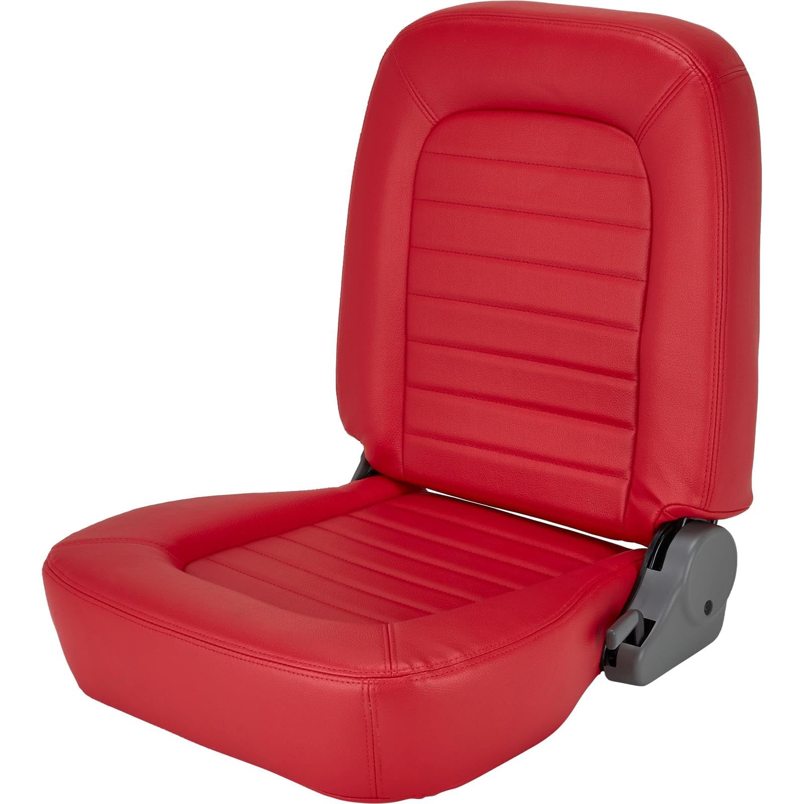 Red Vinyl ProCar by Scat 80-1550-58L Racing Classic Low Back Recliner Left Seat