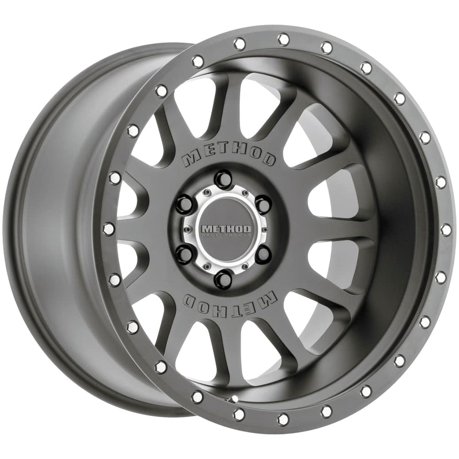 605 Method Race Wheels NV Titanium Wheel with Gloss (20 x 10. inches /6 x 5 mm, -24 mm Offset)