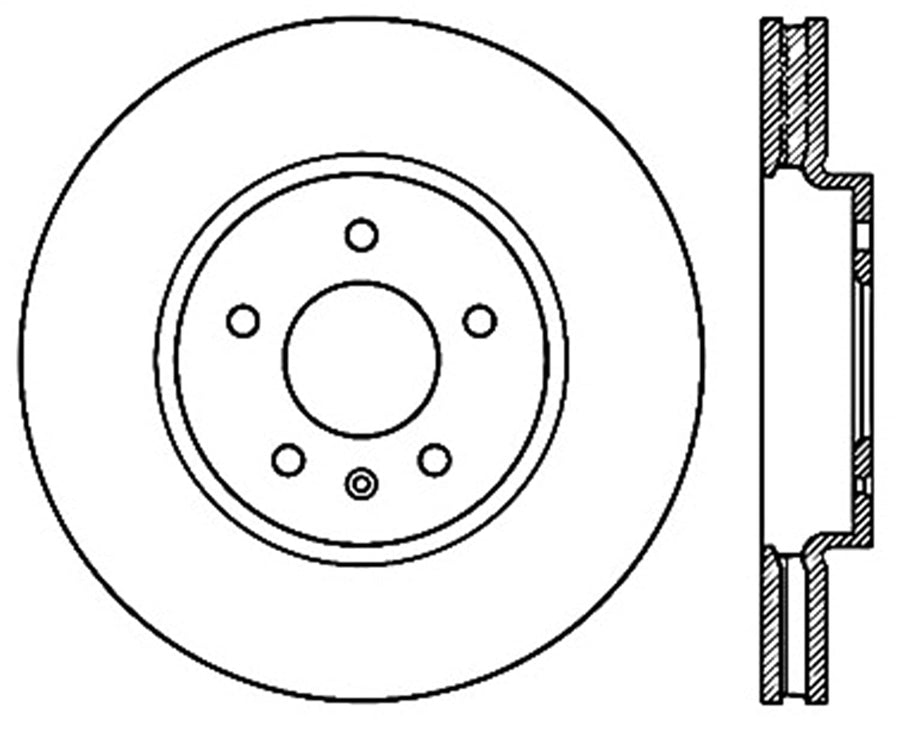 Sport Drilled/Slotted Brake Rotor StopTech 127.62118R (Front Right), 1 Pack