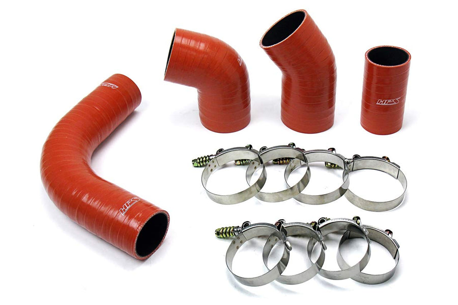 High Temp HPS 57-1575 Orange Aramid Reinforced Silicone Intercooler Turbo Hose Boots Kit (with T Bolt Clamps)