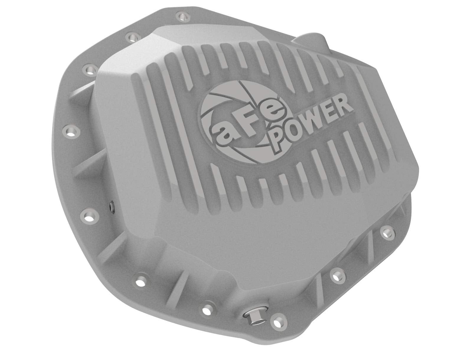 aFe POWER Rear Differential Cover Street Series Raw w/Machined Fins - #46-71060A - GM Diesel Trucks 01-19 V8-6.6L (td) LB7/LLY/LBZ/LMM/LML/L5P