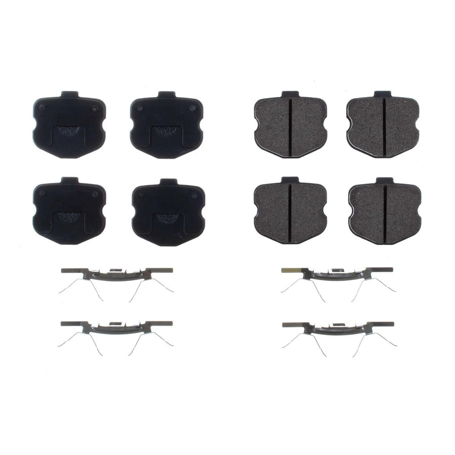 Rear Brake Kit Power Stop For Chevrolet Corvette 2006-13 - Ceramic Brake Pads With Installation Hardware, 17-1185R