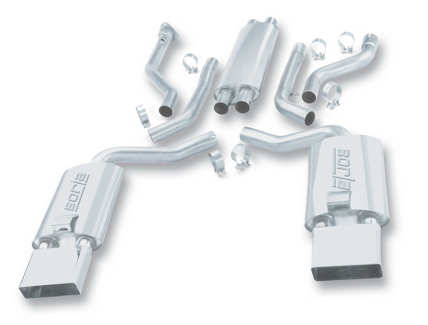Cat-Back BORLA Performance Exhaust System for 1992-1996 Chevrolet Corvette (C4) 5.7L (LT-1 & LT-4) V8 Automatic/Manual Transmission Coupe/Convertible