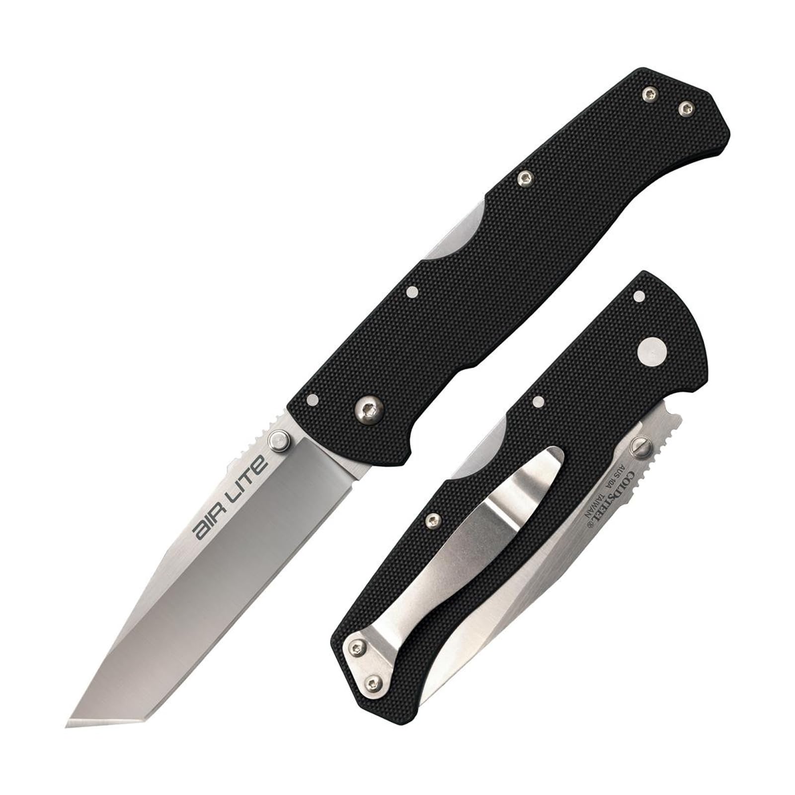 Air Lite Cold Steel 3.5" AUS10A Tanto Point Blade 4.5" G-10 Handle Everyday Carry Compact Pocket Folding Knife, Boxed