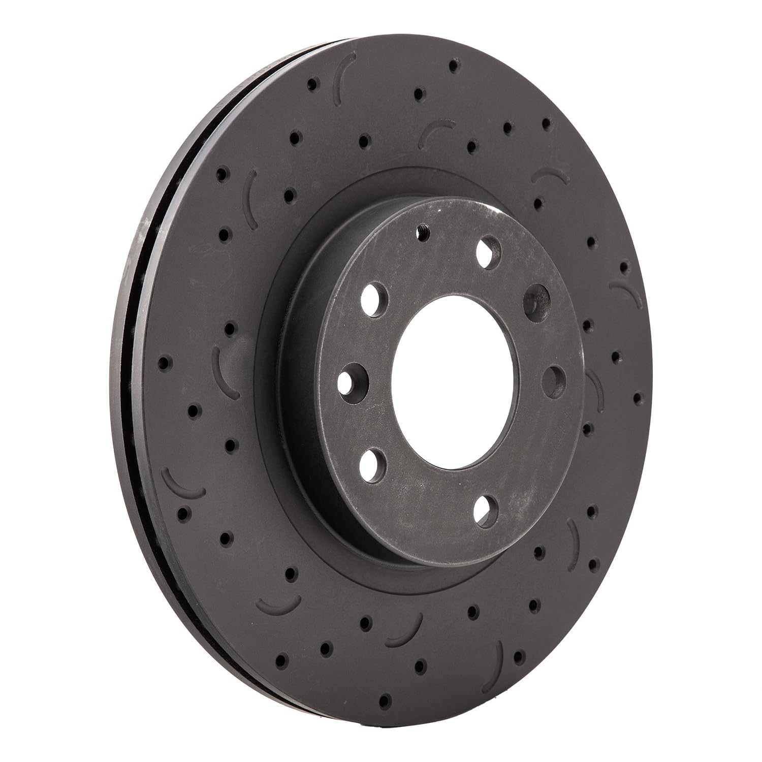 Talon Cross-Drilled and Slotted Vented Rotor, Hawk Performance Brakes, 11.42 in. Diameter, 1.77 in. Height