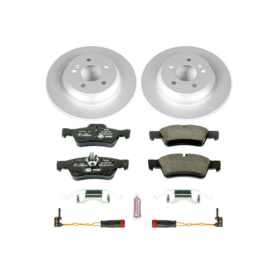 Power Stop ESK3069 Euro-Stop Rear Brake Kit and 2 Rear Sensor Wires For Mercedes-Benz CL500, Mercedes-Benz S, Mercedes-Benz S430, Mercedes-Benz S500 [Model Specific]