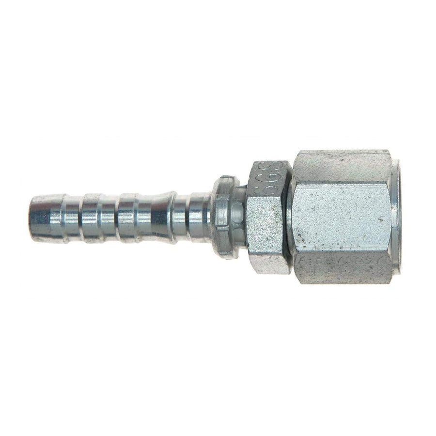 GlobalSpiral Couplings Gates 16GS-20FJX, Female JIC 37° Flare Swivel, Zinc Plated Carbon Steel, 4.53", 1" ID