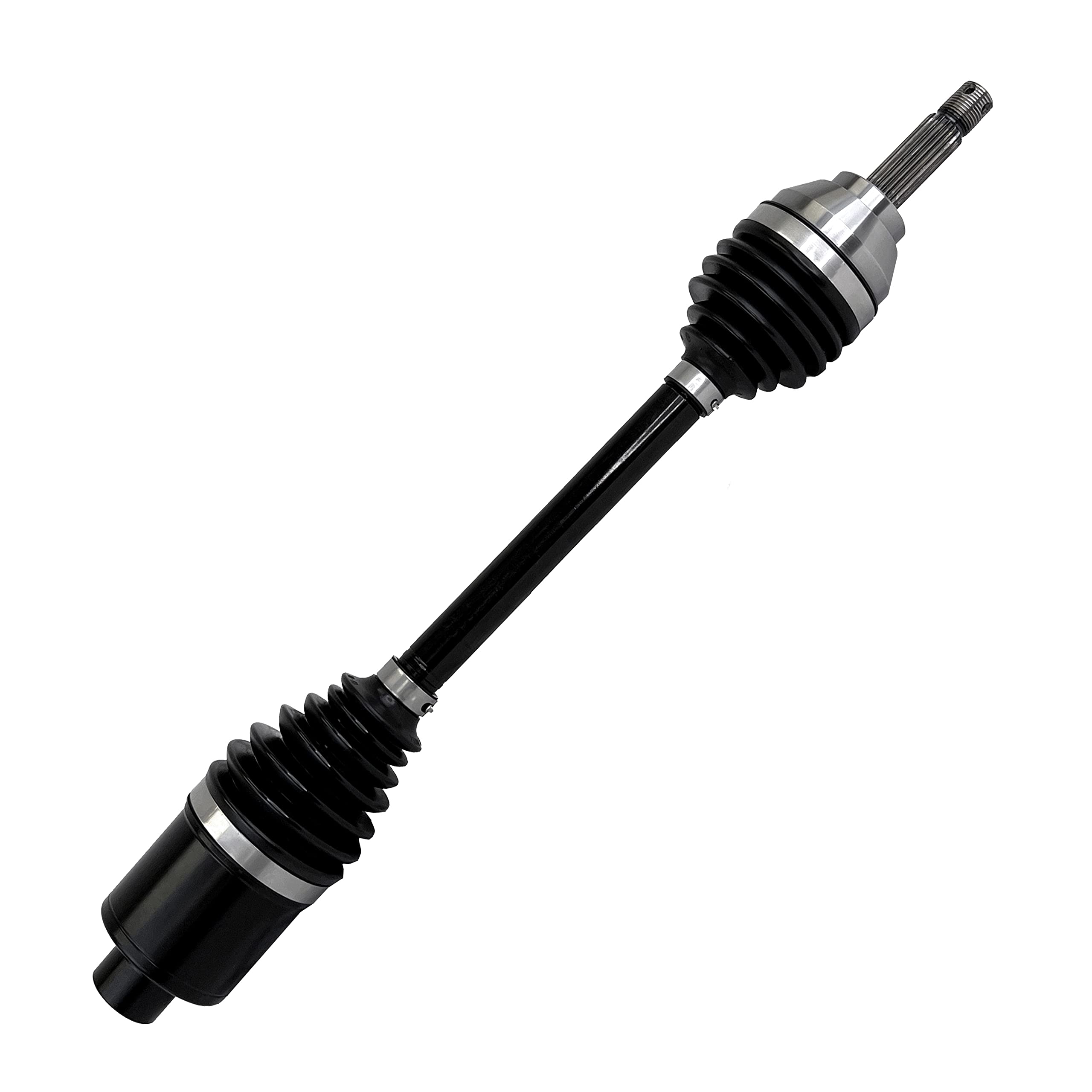 Front Left/Right Rugged Performance Axle for (2016-18) Polaris GEM, in CNC Precision Components, Stainless-Steel Clamps Coated for High Protection & Machined Heat Treated for Long Life OEM: 1333596