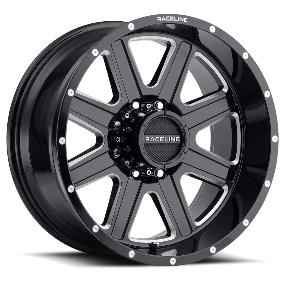 Hostage Raceline Wheels 940 Gloss Black Milled Wheel (16 x 8. inches /5 x 114 mm, 0 mm Offset)