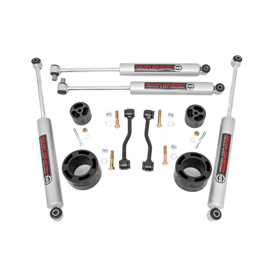 2.5 Inch Rough Country Leveling Kit with Premium N3 Shocks for Jeep Gladiator JT (2024-2025) - Fits Up to 35" Tires, Easy Bolt-on Install