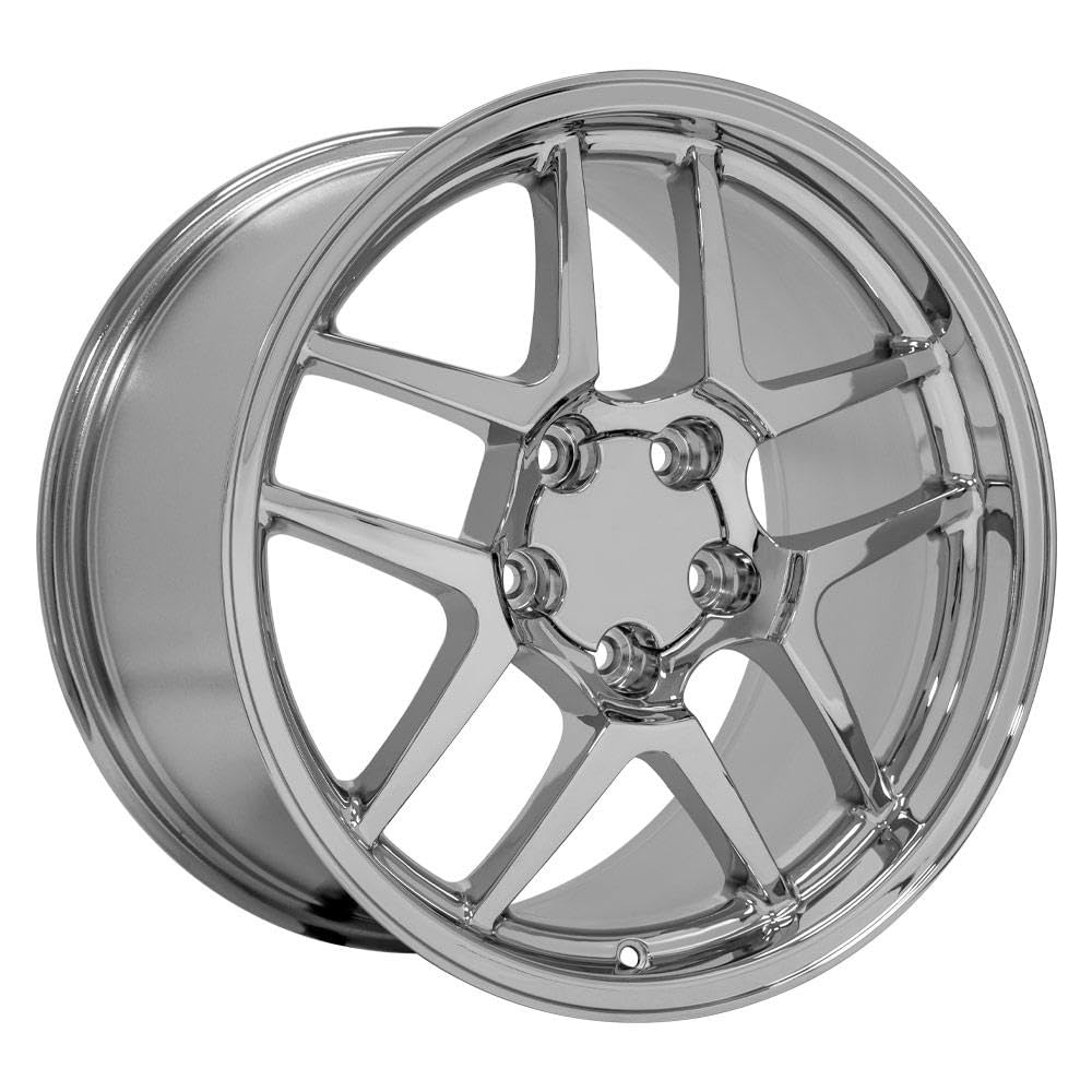 CV04 OE Wheels 18 Inch Rim Fits Corvette C5 Z06 Style 5x120.65 18x10.5 Chrome - Hollander 5124 (1)