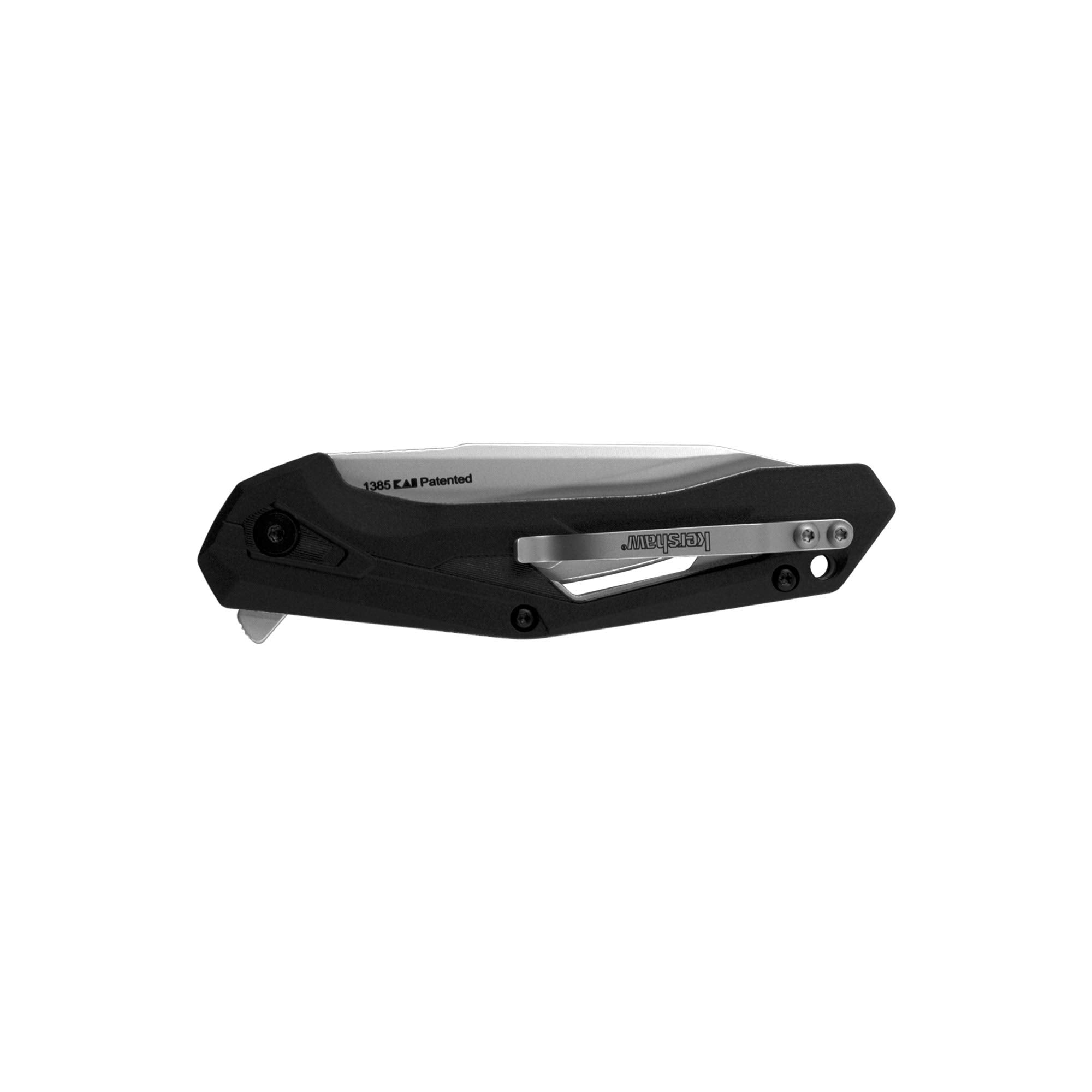 Kershaw Assisted Opening Airlock Knife Black FRN (3" Bead Blast) 1385