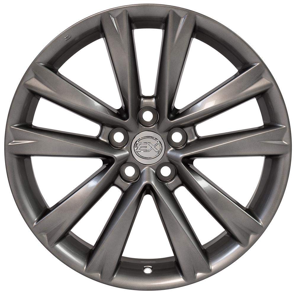Hyper Silver Wheel OE Wheels LLC LX24-19075-5450-35HS Painted (19 x 7.5 inches /5 x 114 mm, 35 mm Offset)