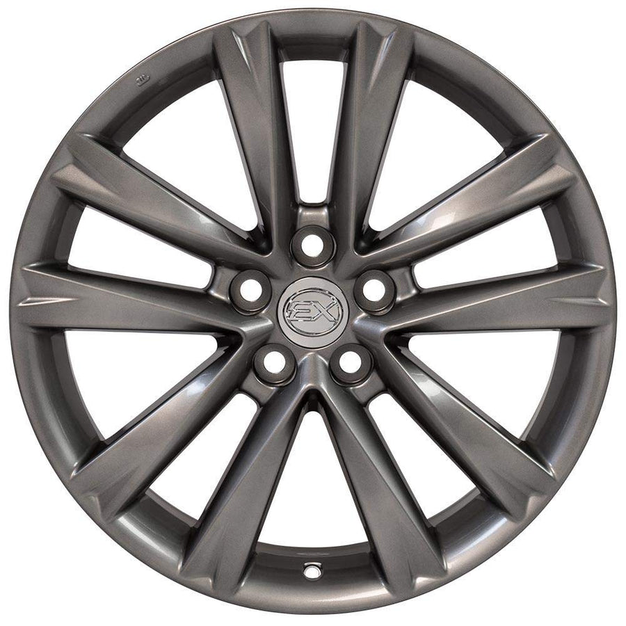 Hyper Silver Wheel OE Wheels LLC LX24-19075-5450-35HS Painted (19 x 7.5 inches /5 x 114 mm, 35 mm Offset)