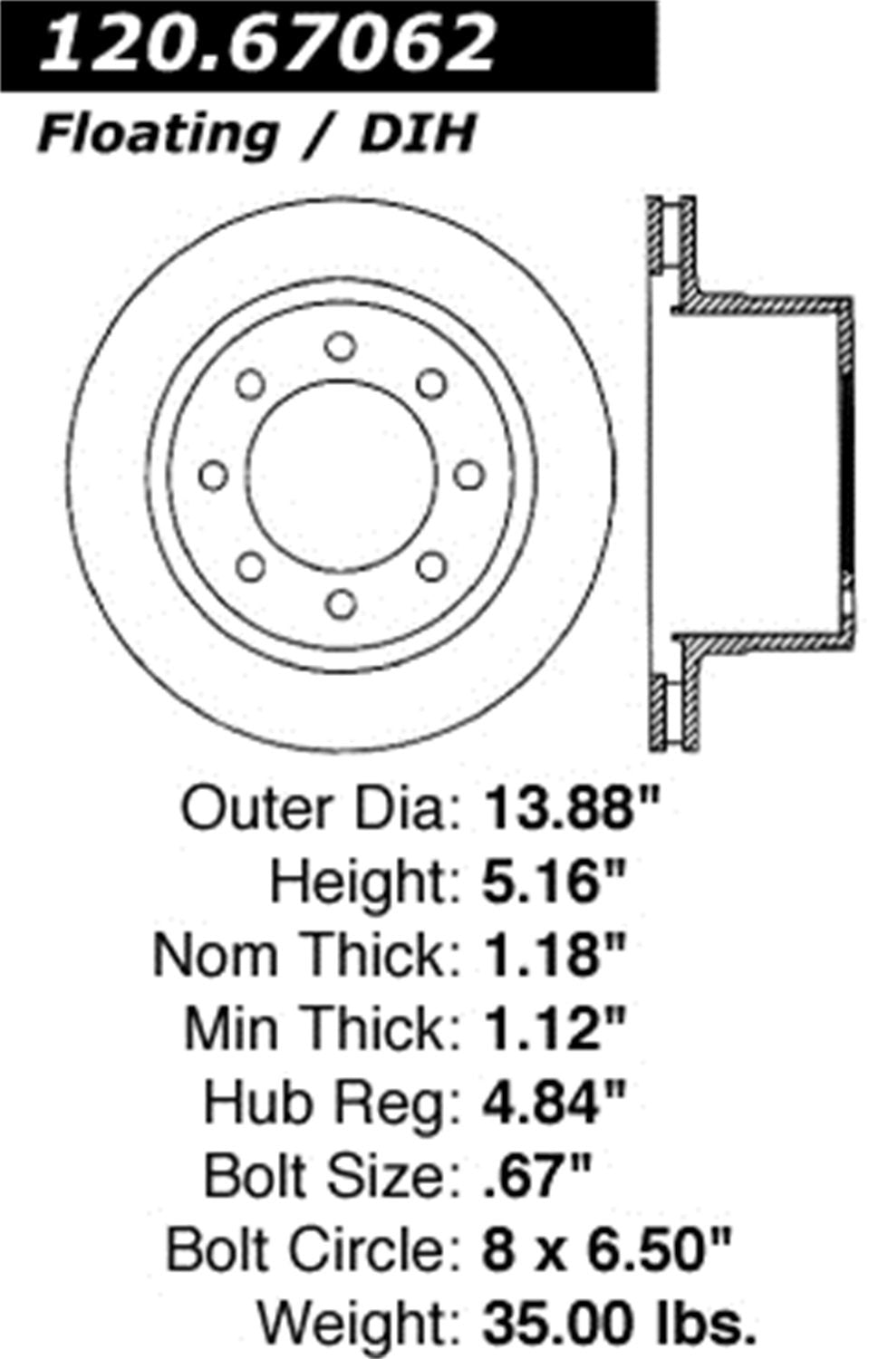 StopTech Sport Slotted Brake Rotor 126.67062SL (Rear Left), 1 Pack