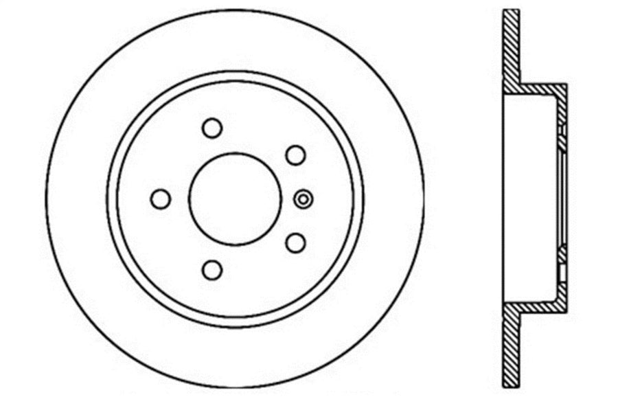Sport Drilled/Slotted Brake Rotor StopTech 127.62101R (Rear Right), 1 Pack