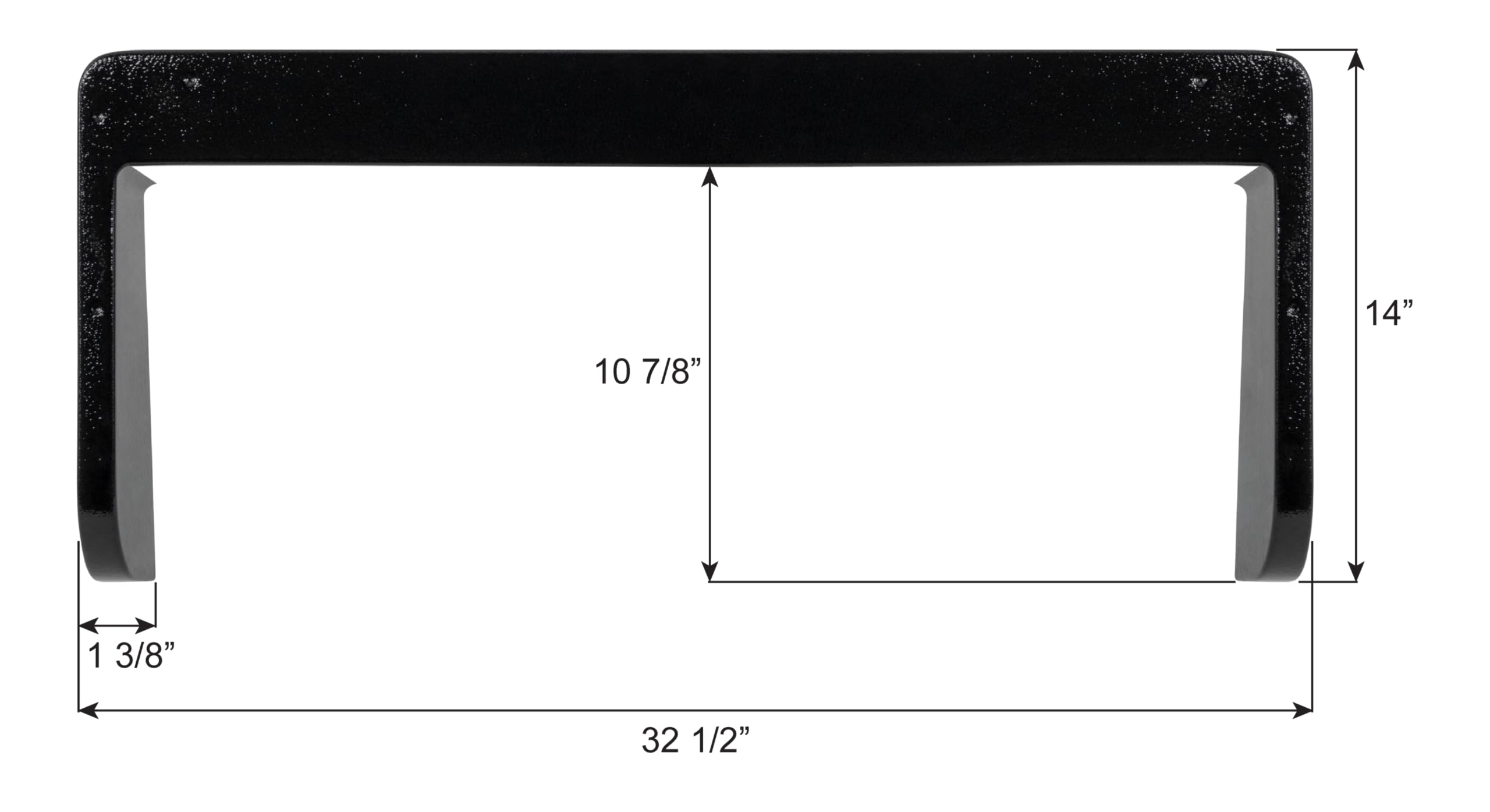 14929 ICON Step Trim, 32 1/8 x 14, Black