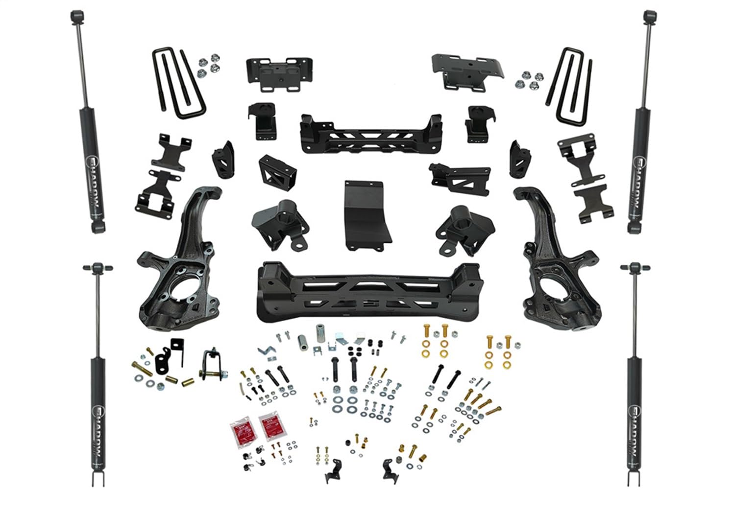 SUPERLIFT SUSPENSION RealTruck 6" Lift Kit for Silverado/Sierra | Complete Lift Kit with Front & Rear Shadow Series Shocks | K255S | Fits 2020-2024 Chevrolet Silverado/GMC Sierra 2500HD/3500HD 4WD