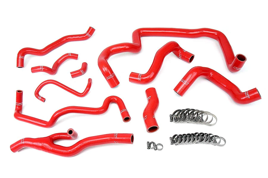 Red Silicone HPS Radiator + Heater Hose 57-1557-RED