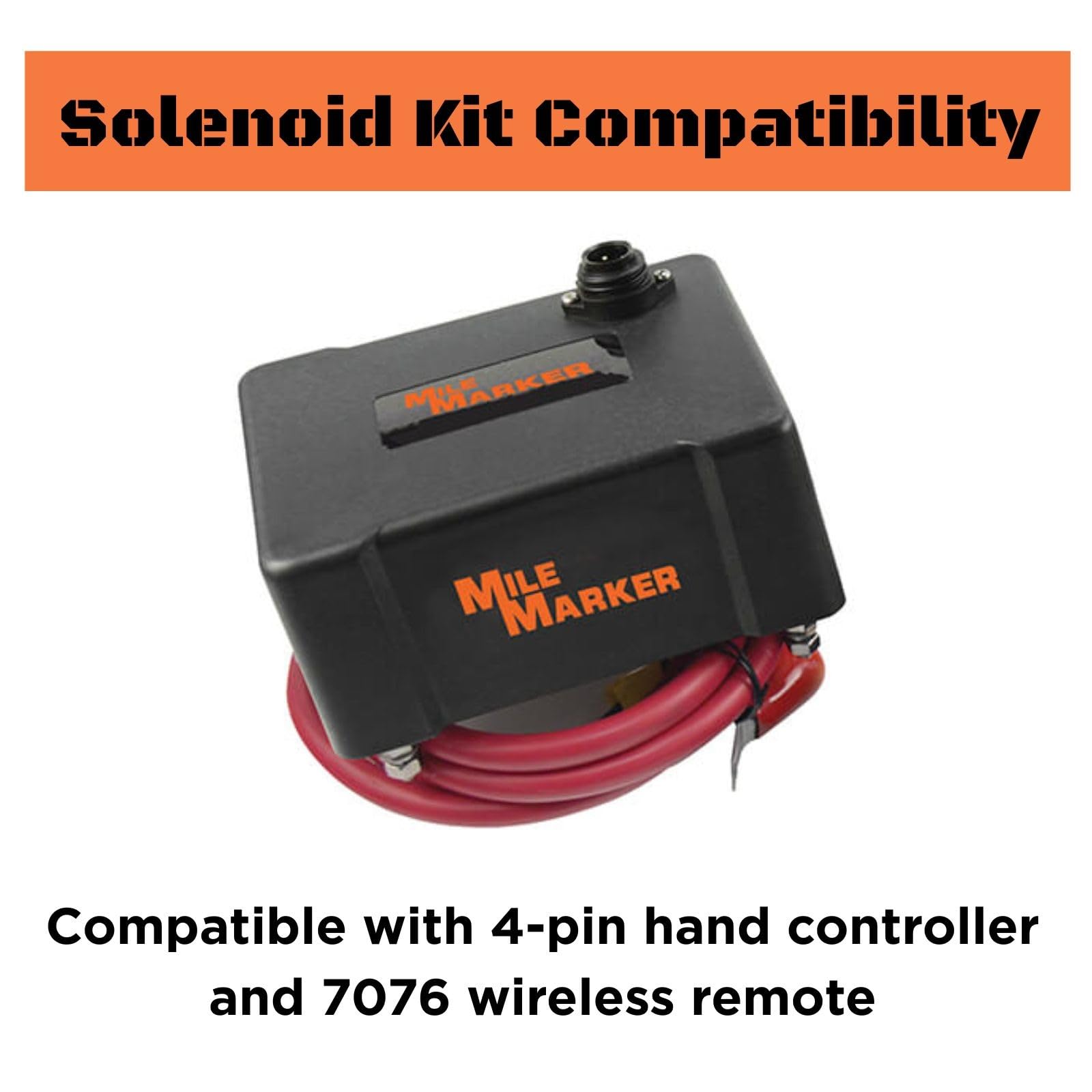 Mile Marker Solenoid Kit 77-50141W-31 for ES Winches - Easy to Install, Restore to Full Functionality, Compatible with 4-pin Hand Controller & 7076 Wireless Remote