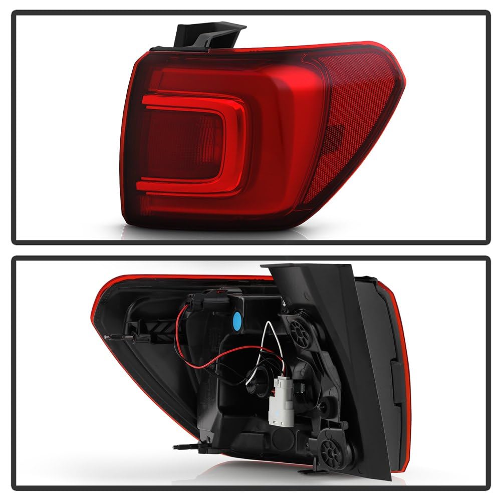 GMC Acadia 17-19 (w/o All Terrain Pkg) Spyder Red Lens LED Tail Light - OE Outer Right