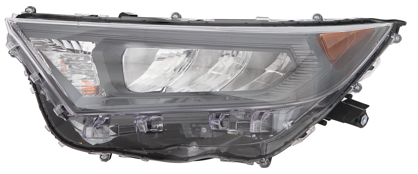 For Toyota RAV4 Hybrid 19-21 Headlight Driver Side NA Built BLK Bezel | DOT Certified 81150-0R152 | TO2502274 ACK