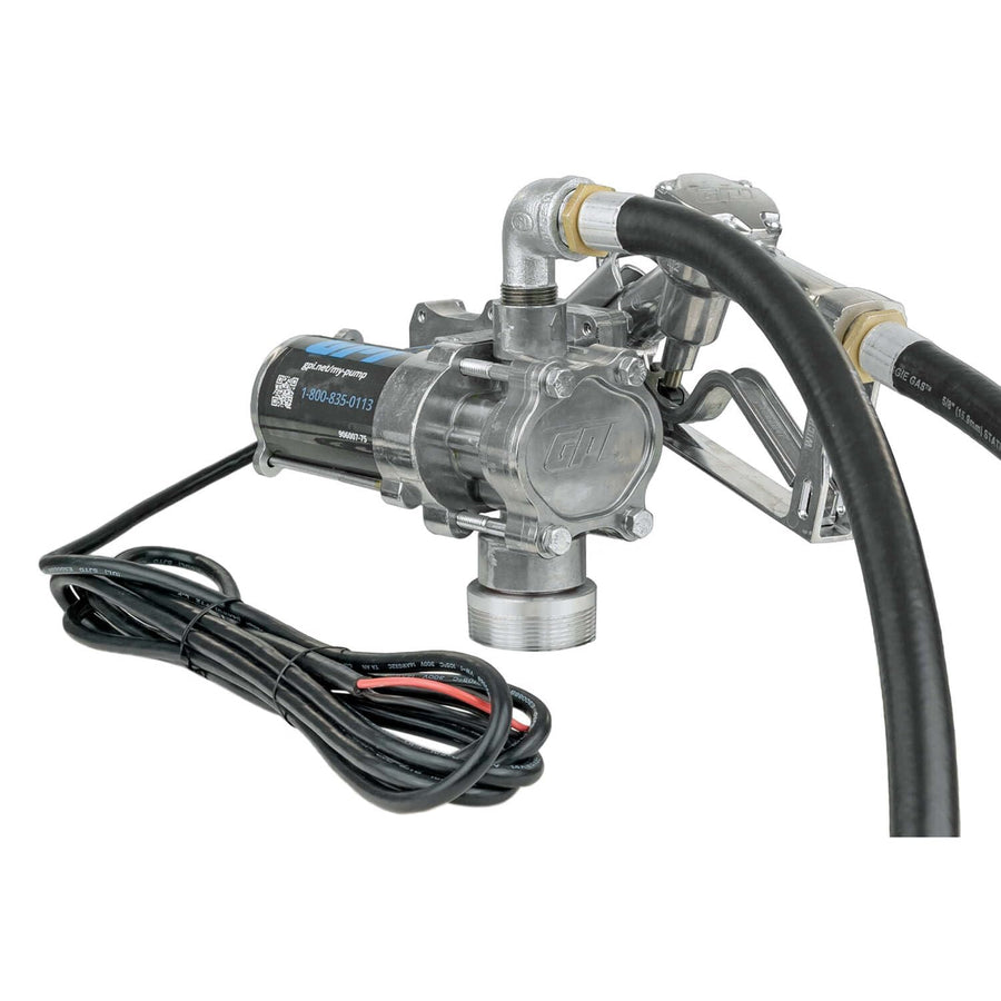 EZ-8 GPI - Fuel Transfer Pump, Manual Shut-Off Nozzle with Direct Mount, 8 GPM, 12 Volt (137100-01)