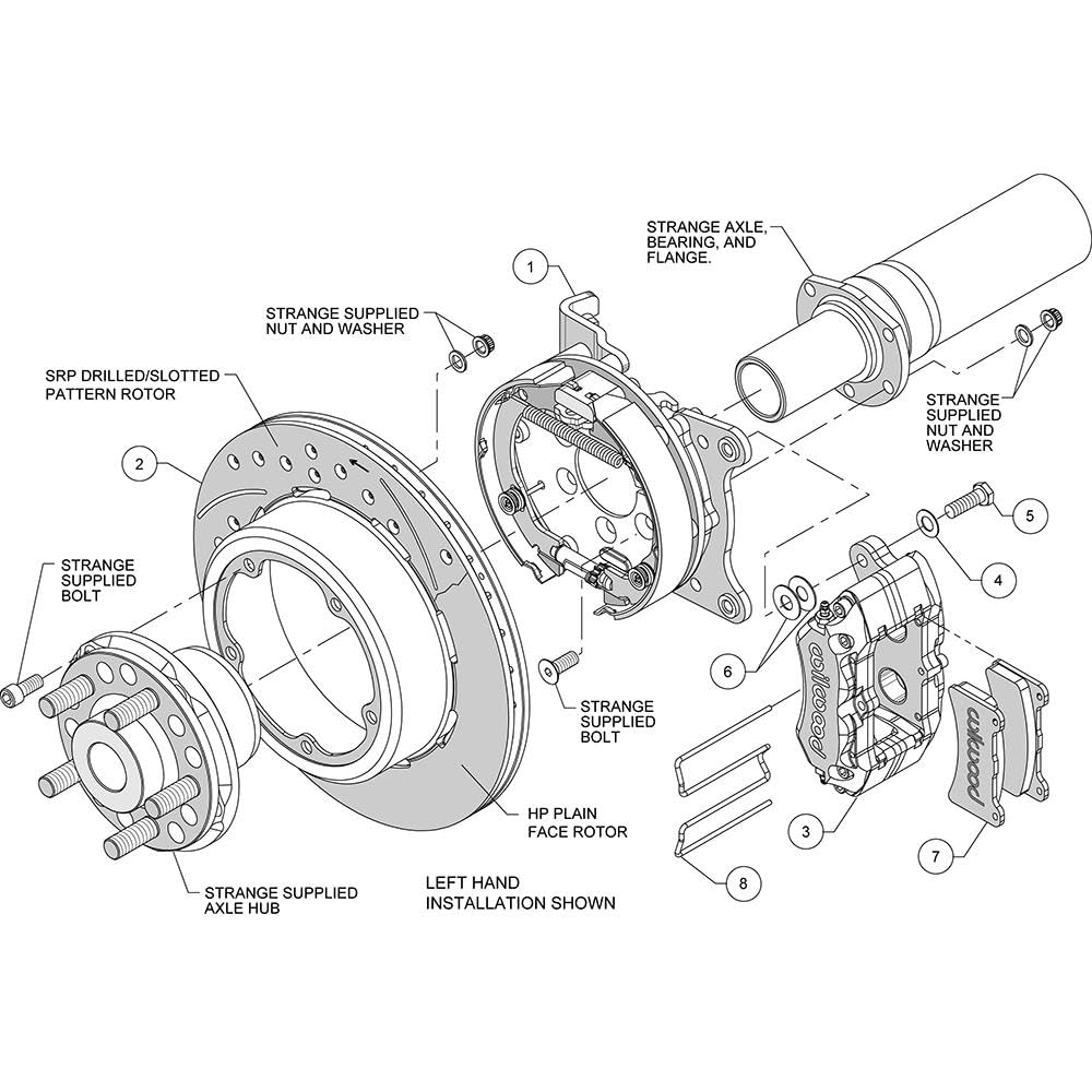P-Brake Kit, Drilled FDP-LP 11.00"