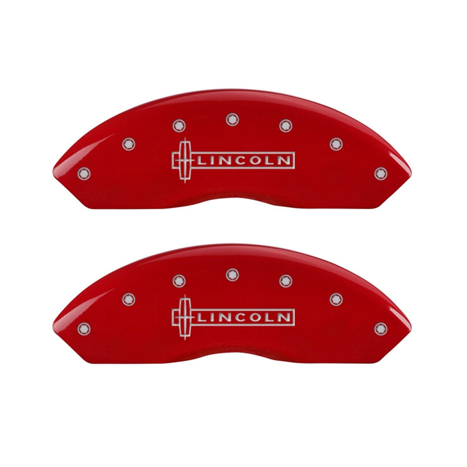 Caliper Covers MGP 36018SLC1RD with Red Powder Coat Finish, (Set of 4)