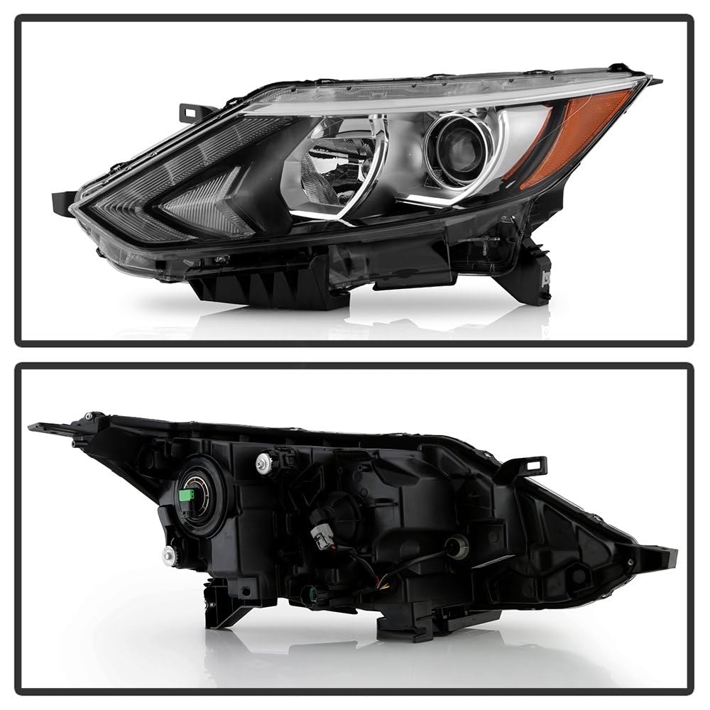 Nissan Rogue Sport Spyder (OE) 17-19 w/LED DRL Halogen Projector Headlights - Low Beam-H11(Included) ; High Beam-H9(Included) - OE Left