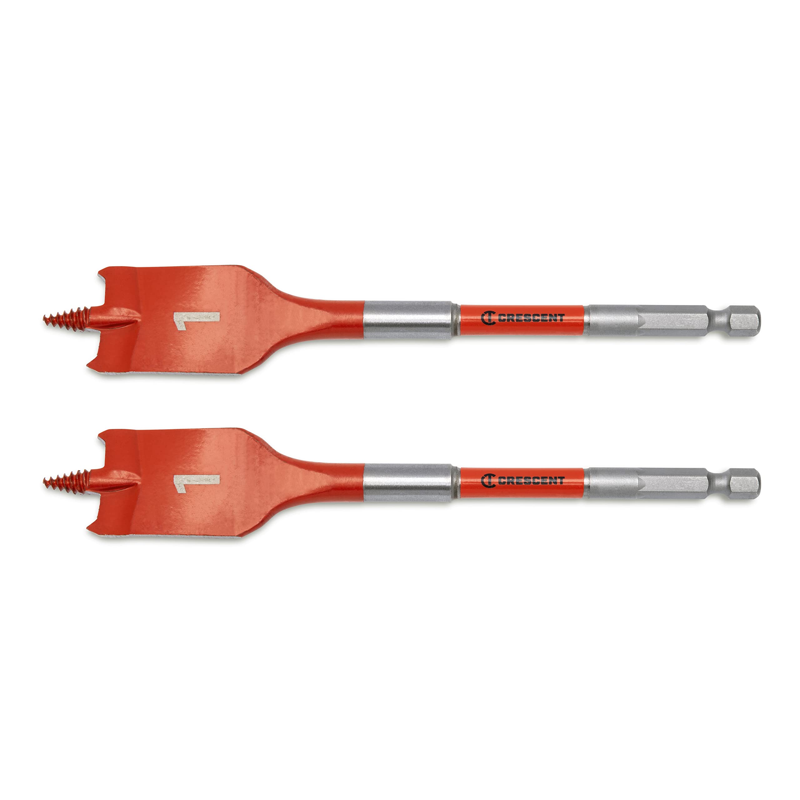 2 Piece Crescent Paddle Drill Bit Screw Point | 6" x 1" | CDSP-645-2