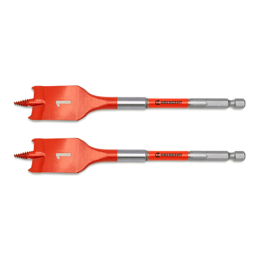 2 Piece Crescent Paddle Drill Bit Screw Point | 6" x 1" | CDSP-645-2