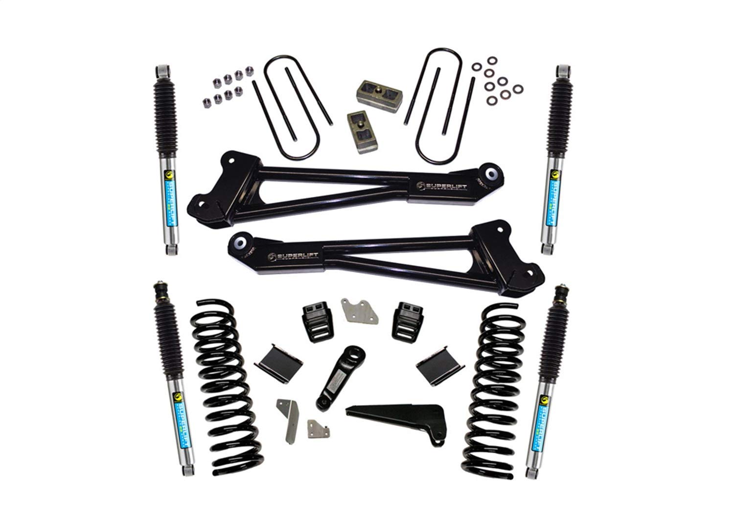 SUPERLIFT SUSPENSION RealTruck 4" Lift Kit for Dodge RAM 3500 | Complete Lift Kit with Front & Rear Bilstein 5100 Series Shocks and Replacement Radius Arms | K144B | Fits 2013-2018 Dodge RAM 3500 4WD