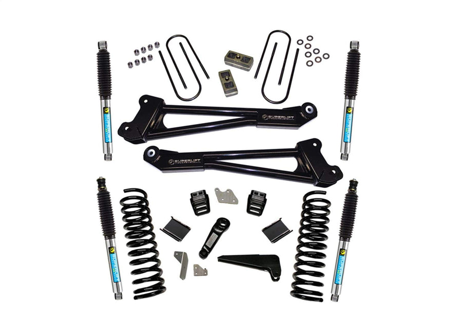 SUPERLIFT SUSPENSION RealTruck 4" Lift Kit for Dodge RAM 3500 | Complete Lift Kit with Front & Rear Bilstein 5100 Series Shocks and Replacement Radius Arms | K144B | Fits 2013-2018 Dodge RAM 3500 4WD