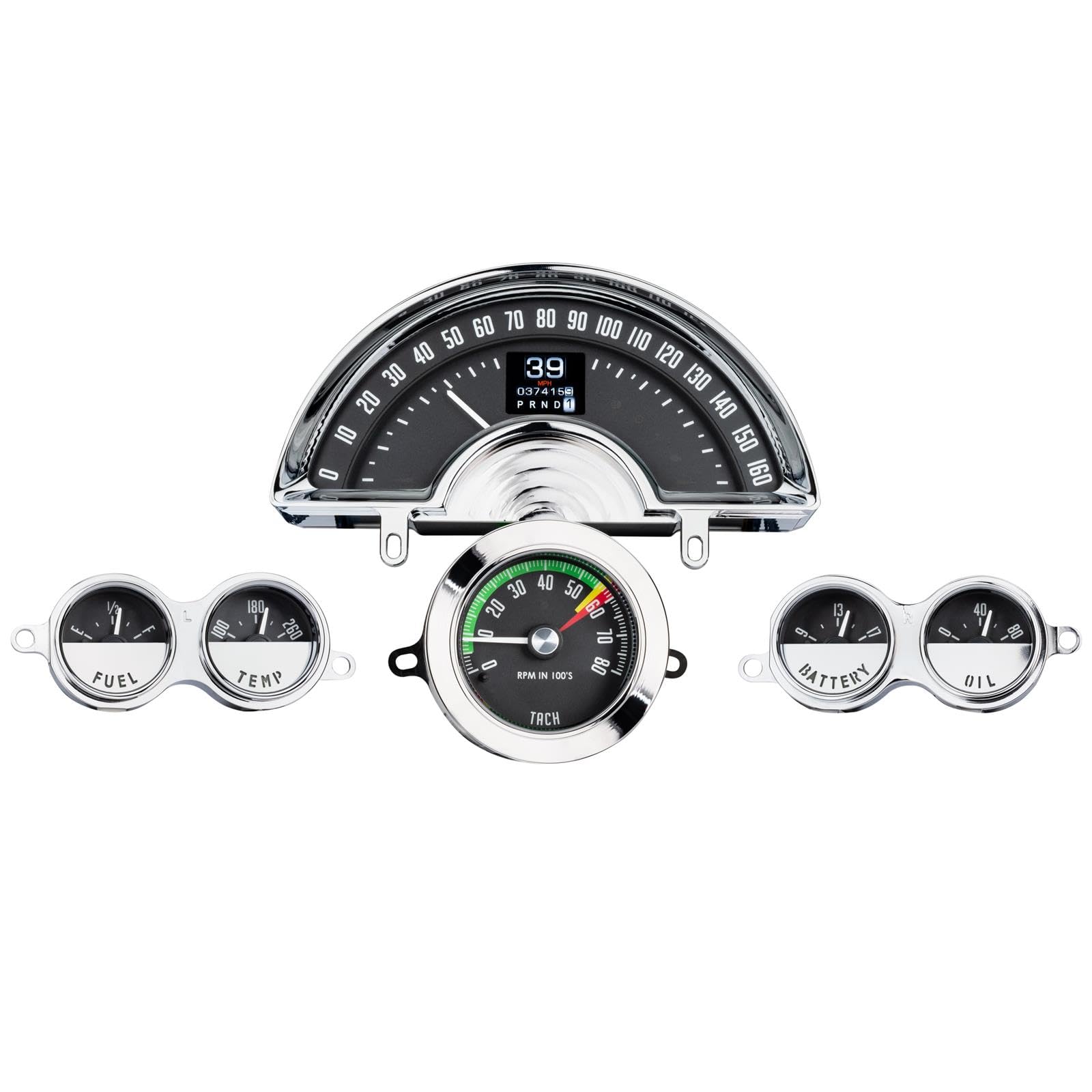 Dakota Digital Retrotech Gauge Instrument System RTX-58C-VET-X Compatible with 1958-62 Chevy Corvette