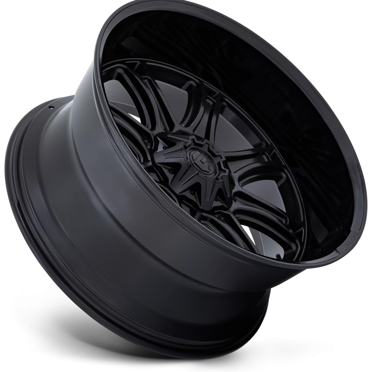 DARKSTAR FUEL OFF-ROAD 20X9 5X5/5.5 5.04 1mm MATTE BLACK WITH GLOSS BLACK LIP - FC853MB20908301