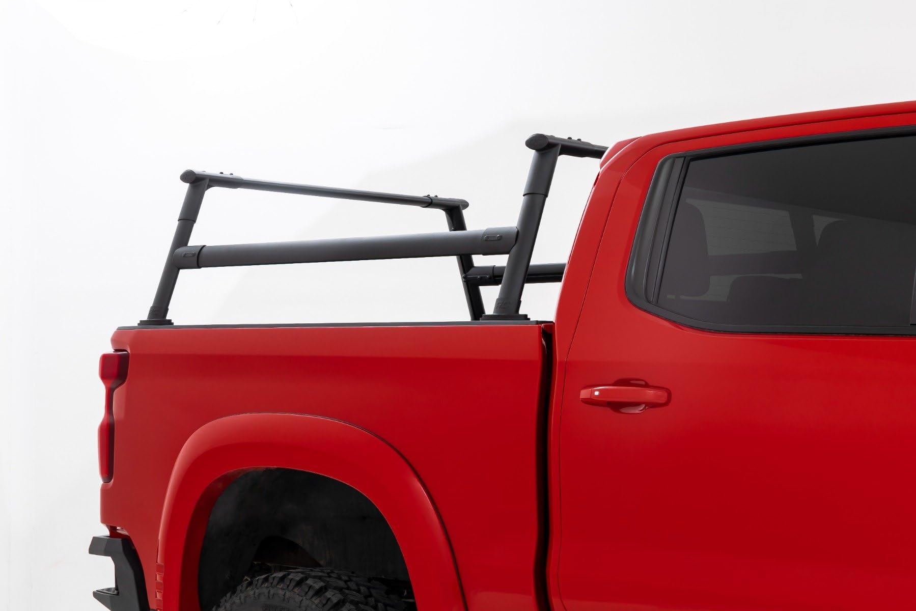 Rough Country Bed Rack Full-Height for Chevy Silverado 1500 (2019–2026 & Refresh) 5'8" Short Bed - Modular Aluminum Truck Rack for Cargo Racks, Rooftop Tents, Ladders & Overland Gear
