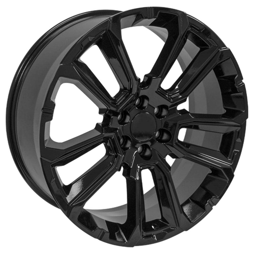 OE Wheels 24 Inch CV68 Rim Fits Suburban 1500 High Country Style 6x139.7 24x10 Gloss Black - Hollander 14088 (1)