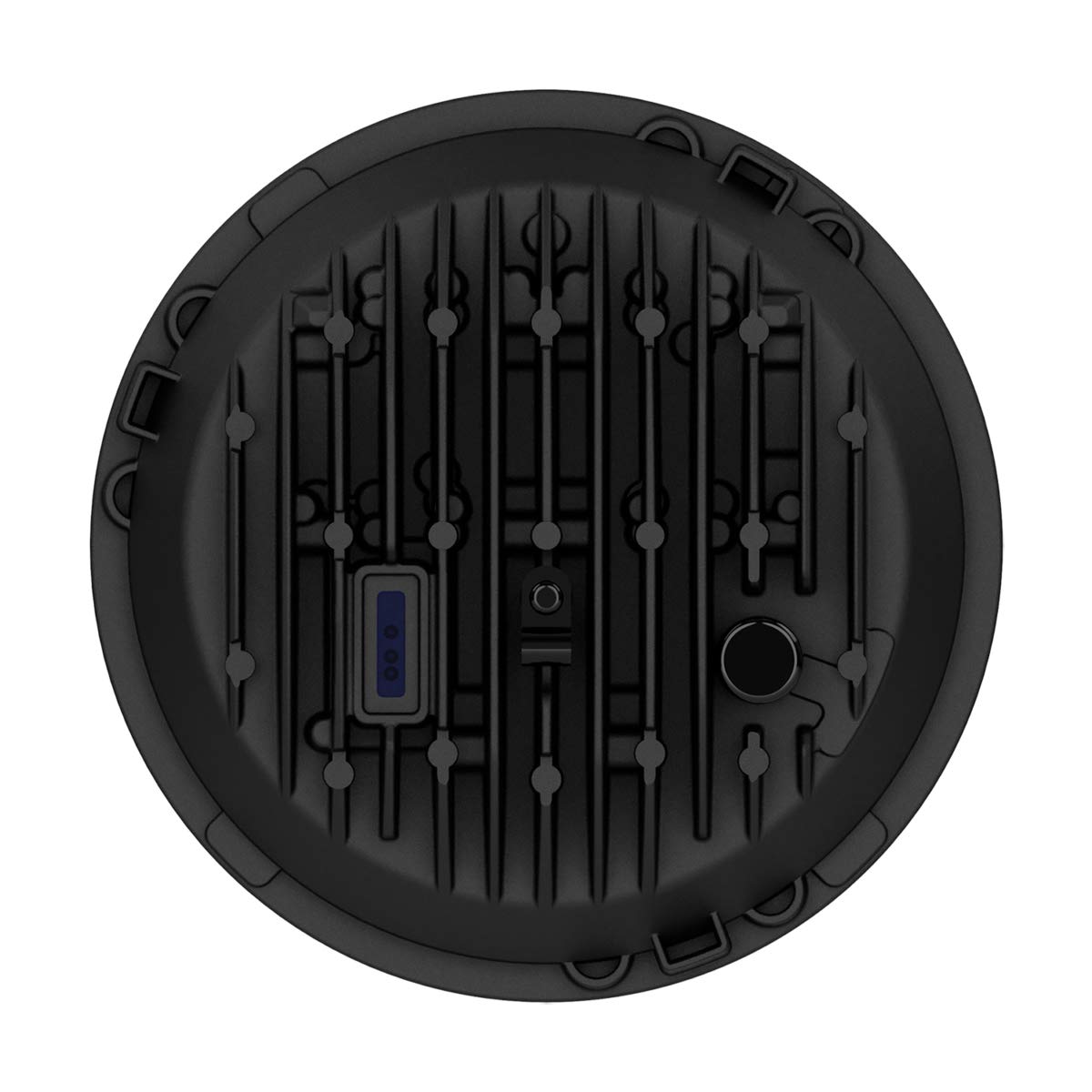 JW Speaker Model 8730 LED Headlight, 7 Inch Round, Set of 2 (Heated Chrome)