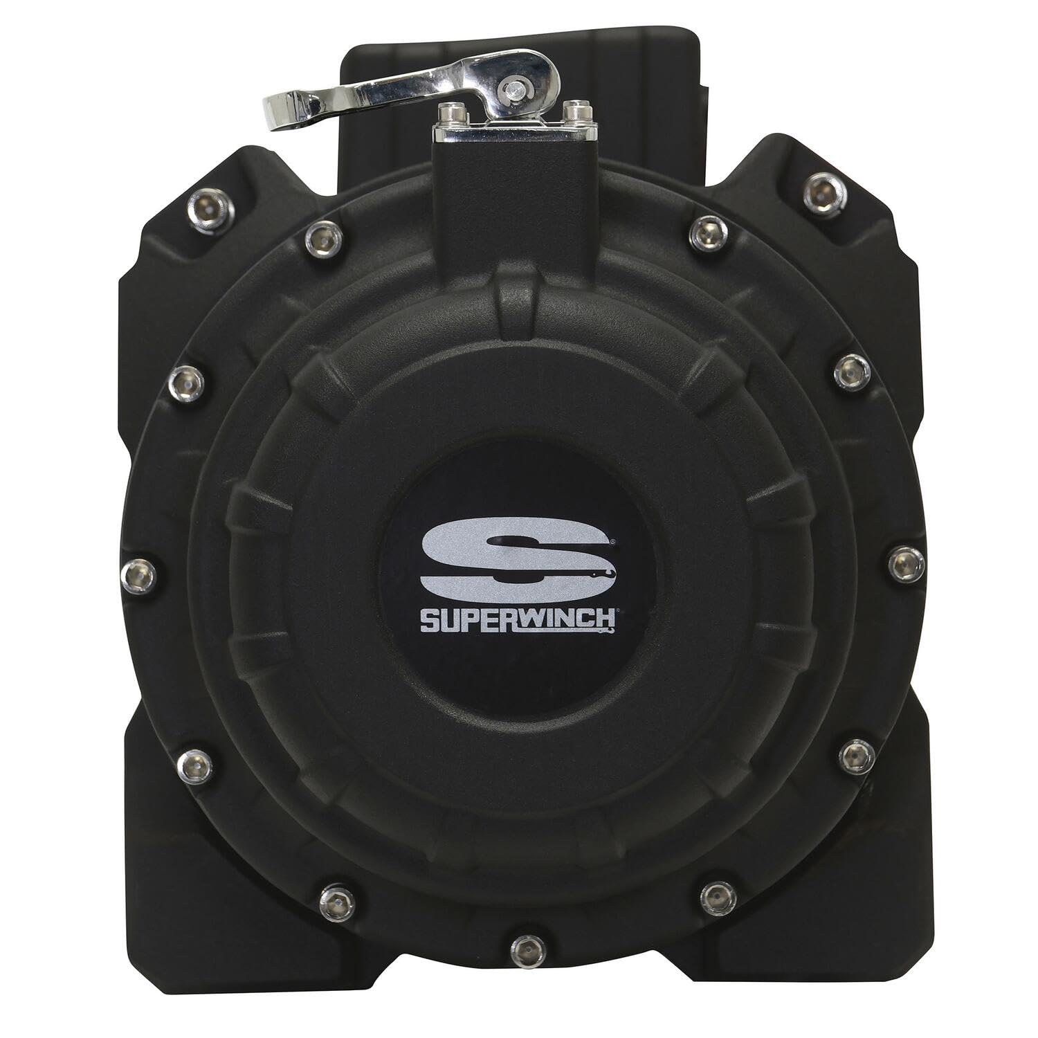 Tiger Shark Superwinch 1518000 18000 12V DC Winch 18,000lb/8165kg Single Line Pull with Roller Fairlead, 29/64" x 80' Steel Wire Rope, Corded Handheld Remote