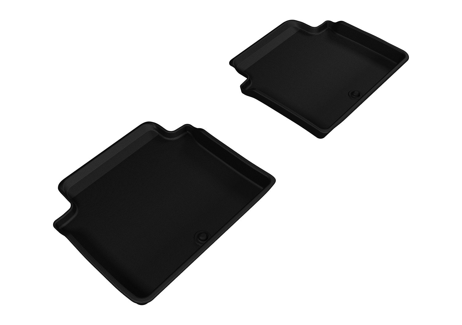 3D MAXpider - All-Weather Floor Mats L1HY05021509 for Genesis G80 2017-2020 / Hyundai Genesis Sedan 2015-2016 Custom Fit Car Floor Liners, Kagu Series (2nd Row, Black)