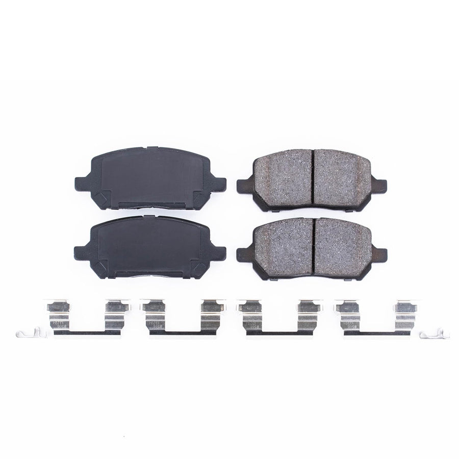 Power Stop Front Brake Kit For Chevrolet Cobalt 2005-10 |Pontiac G5 2007-10 |Pursuit 2005-06 |Ion Saturn 2003-07 - Ceramic Brake Pads With Installation Hardware, 17-956