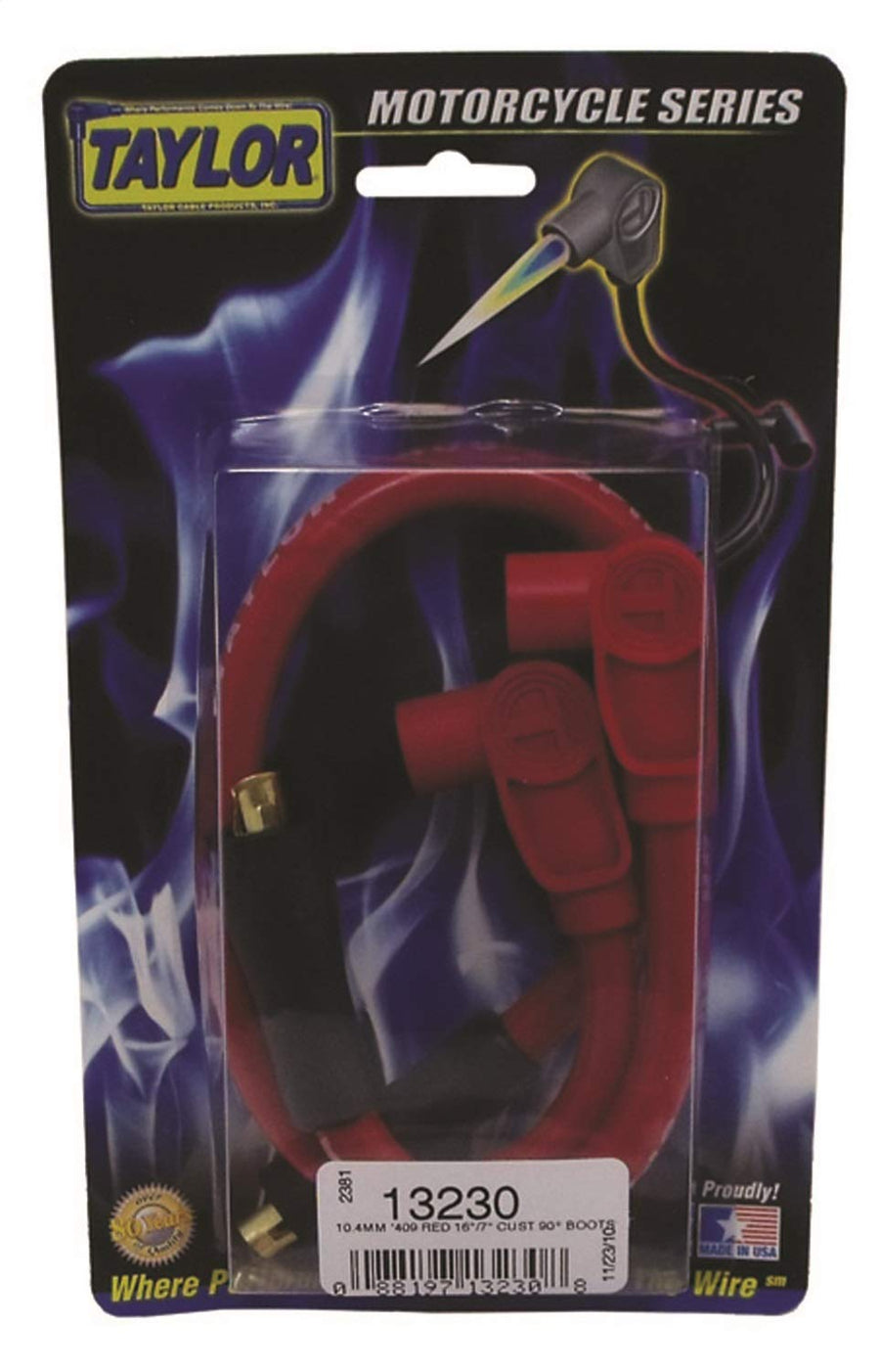 Taylor Cable 409 13230 Spiro-Pro red 16/7in custom MC 90
